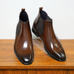 Chelsea Boots with Elastic Side Panels for Men