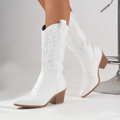 Western Boots with Block Heel for Women