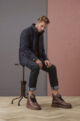 Vintage Leather Lace-Up Casual Boots for Men