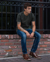 Vintage Lace-Up Combat Boots for Men