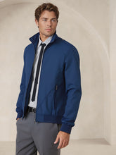Smart Casual Zip-Up Bomber Jacket with Shirt Collar for Men
