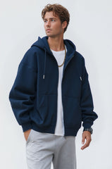 Oversized Zip-Up Hoodie for Men