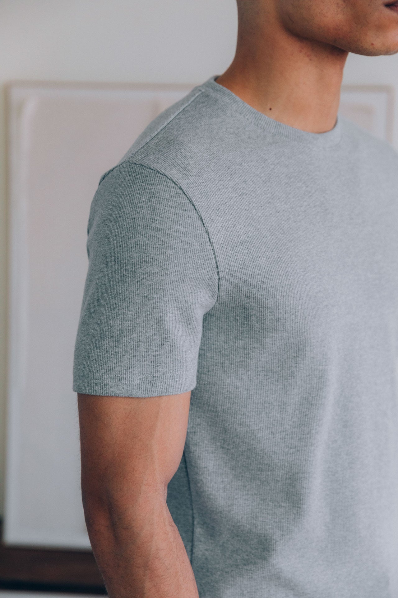 Classic Heather Grey T-Shirt for Men
