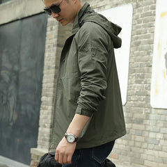 Lightweight Water-Resistant Windbreaker Jacket for Men