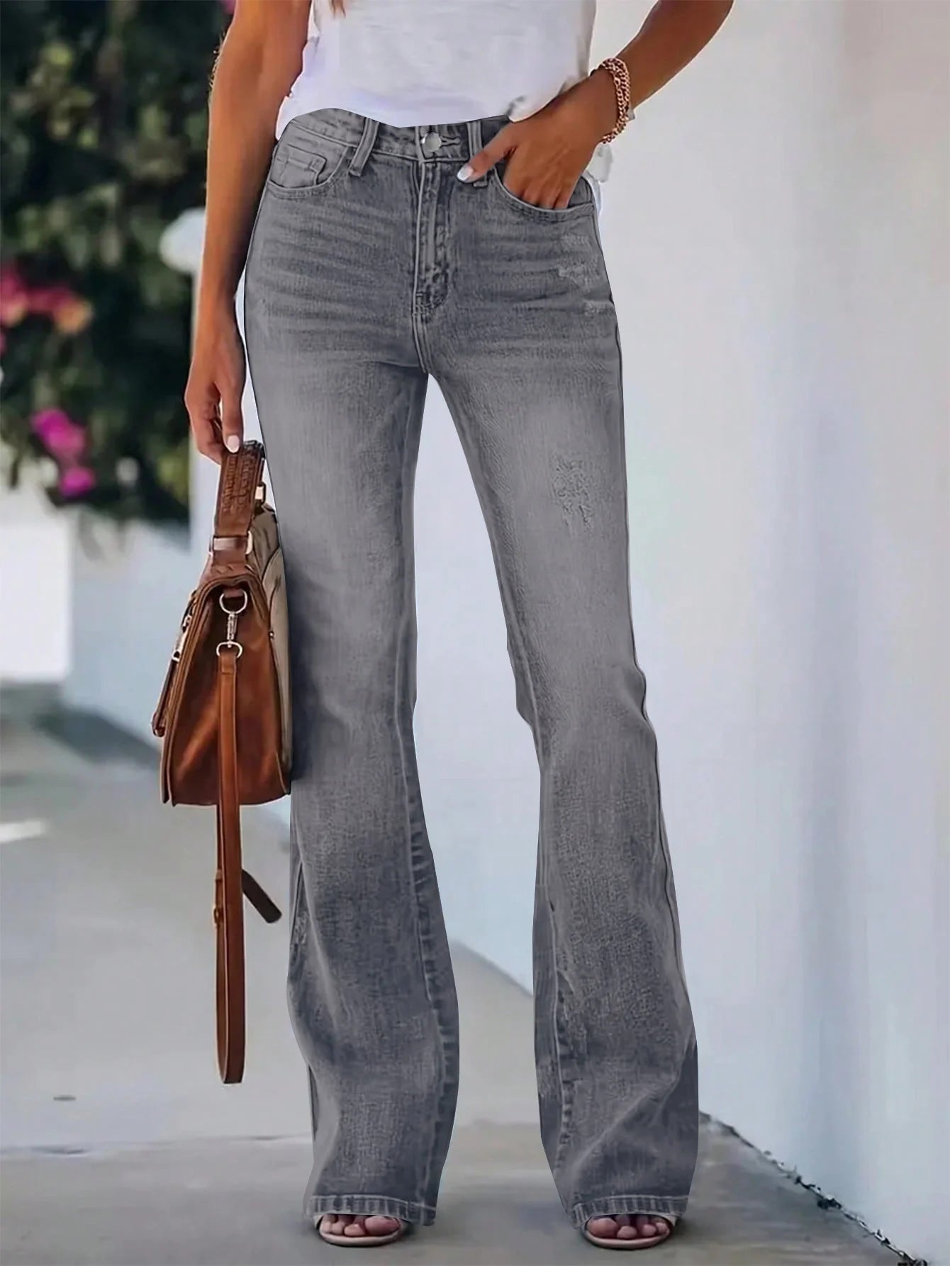 High Waist Bootcut Jeans for Women