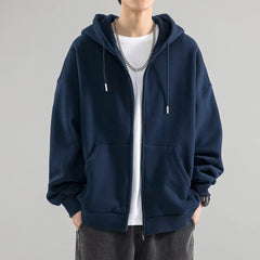 Oversized Zip-Up Hoodie for Men